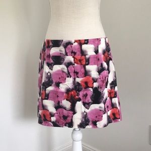 J.Crew Watercolor Mini Skirt